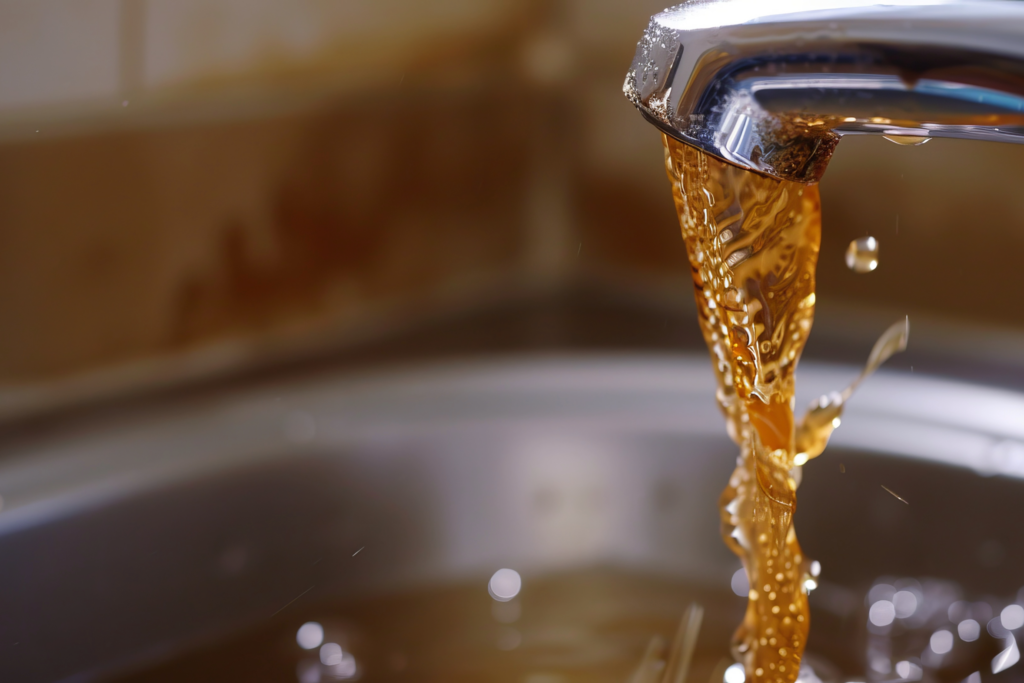 Rusty water coming from a faucet is sometimes a sign that a new water heater could be in order.