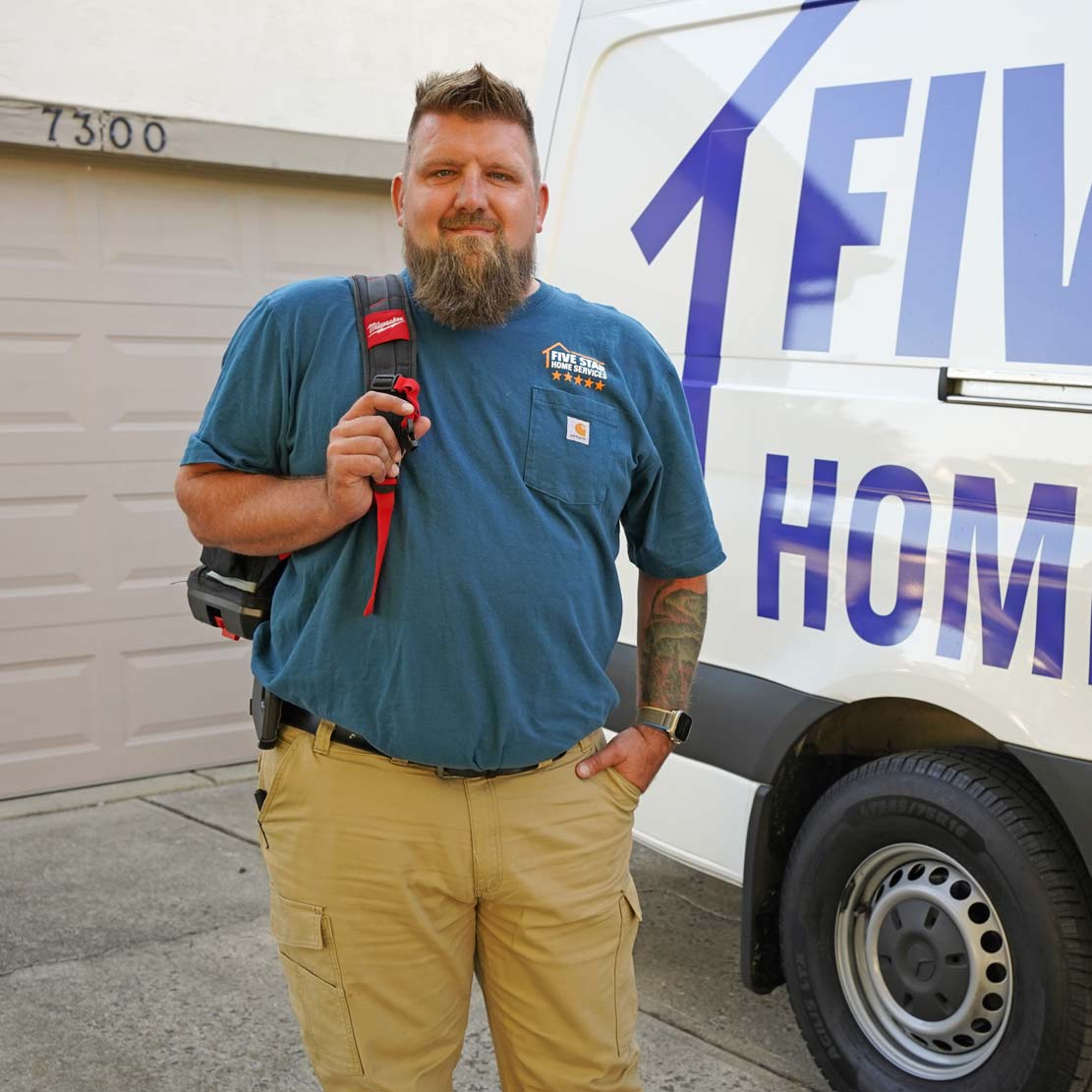 Plumber by a Van 